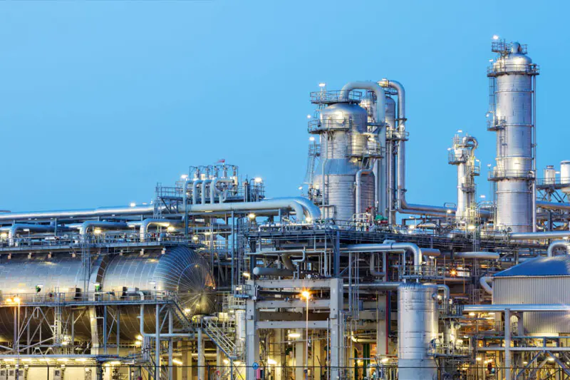 Petrochemical industrial application facility using Omron Tech Pumps