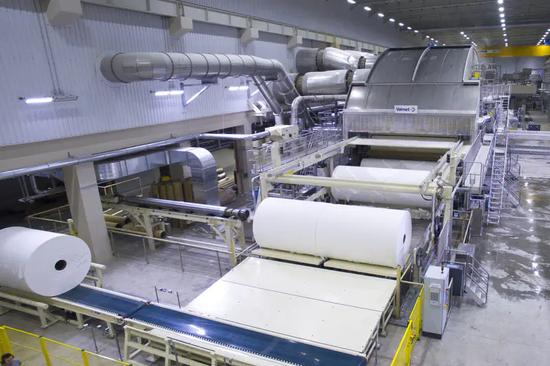 Paper Industry industrial application facility using Omron Tech Pumps